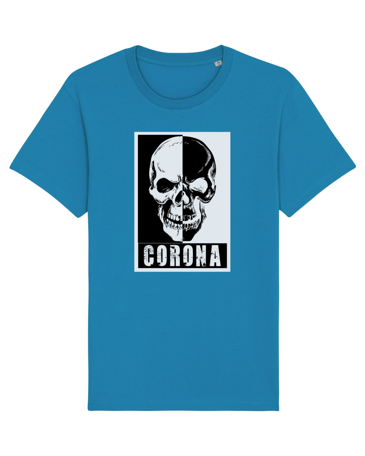 Tricou mânecă scurtă Unisex Rocker Azur