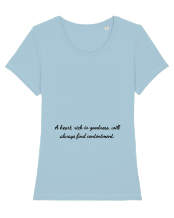 a heart, rich in ... Sky Blue