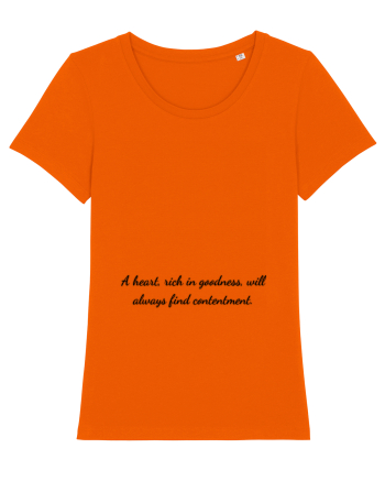 a heart, rich in ... Bright Orange