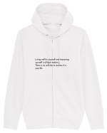 living well for... Hanorac cu fermoar Unisex Connector