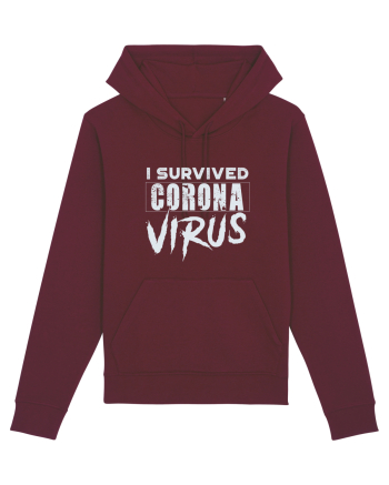 Survived corona virus Burgundy