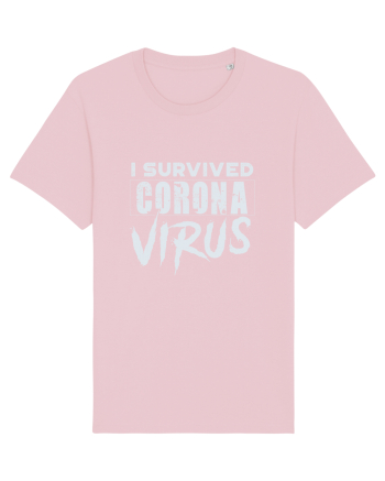 Survived corona virus Cotton Pink