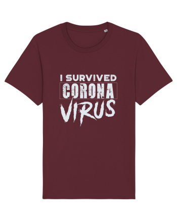 Survived corona virus Burgundy