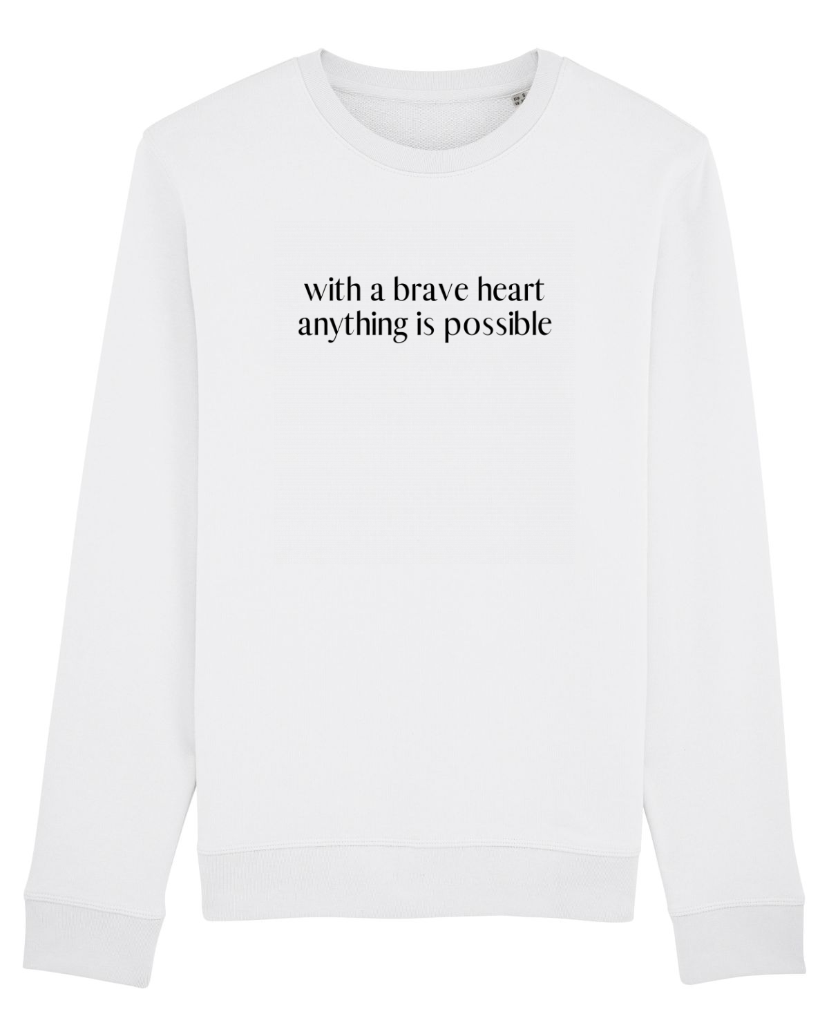 Bluză mânecă lungă Unisex Rise White