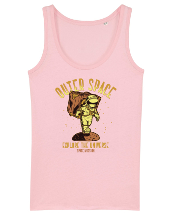 Outer Space Explore The Univers Cotton Pink