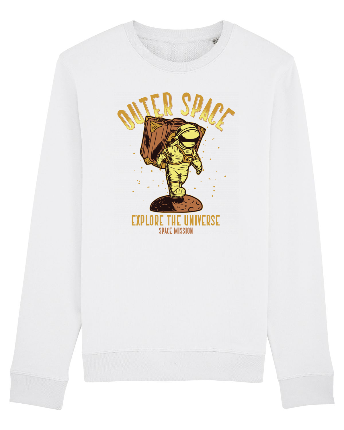 Bluză mânecă lungă Unisex Rise White