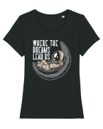 Deep Space Calling Tricou mânecă scurtă guler larg fitted Damă Expresser