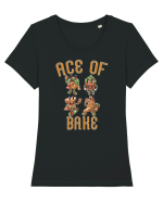 Ace of Bake Tricou mânecă scurtă guler larg fitted Damă Expresser