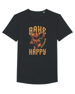 Bake Someone Happy Tricou mânecă scurtă guler larg Bărbat Skater