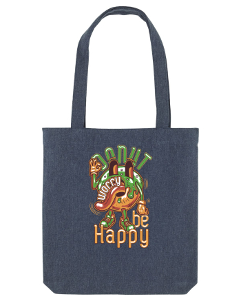 Donut Worry Be Happy Midnight Blue