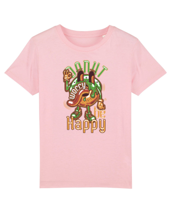 Donut Worry Be Happy Cotton Pink