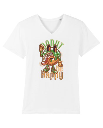 Donut Worry Be Happy White