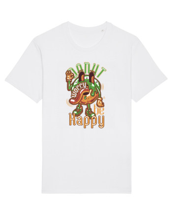 Donut Worry Be Happy White