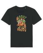 Donut Worry Be Happy Tricou mânecă scurtă Unisex Rocker