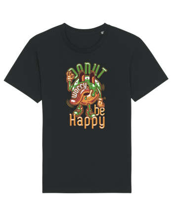 Donut Worry Be Happy Black
