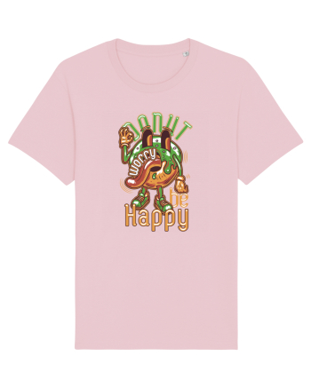 Donut Worry Be Happy Cotton Pink