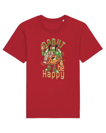 Donut Worry Be Happy Red