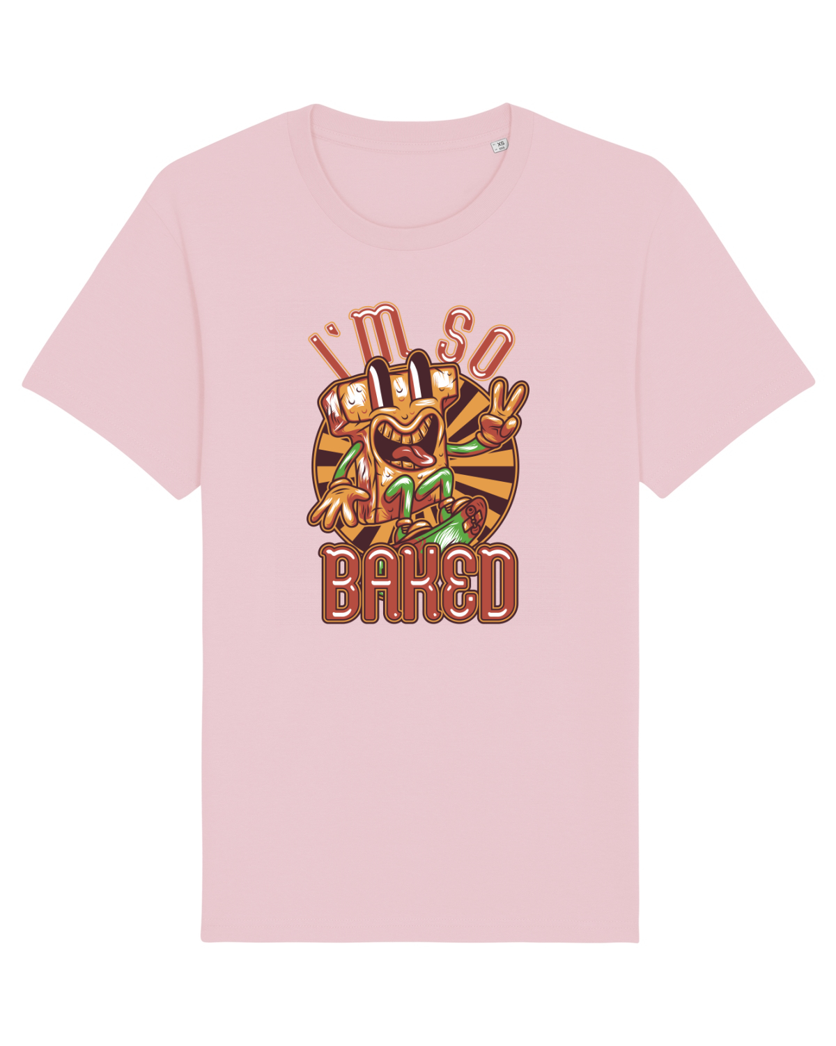 Tricou mânecă scurtă Unisex Rocker Cotton Pink