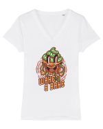 Wake and Bake Tricou mânecă scurtă guler V Damă Evoker