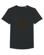 Team makeup and coffee Tricou mânecă scurtă guler larg Bărbat Skater