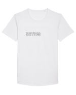 no more distractions... Tricou mânecă scurtă guler larg Bărbat Skater