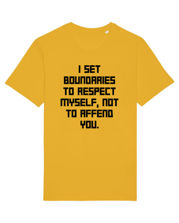 i set boundaries to respect... Spectra Yellow