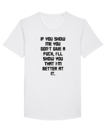 if you show me... Tricou mânecă scurtă guler larg Bărbat Skater