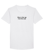 starve the ego... Tricou mânecă scurtă guler larg Bărbat Skater