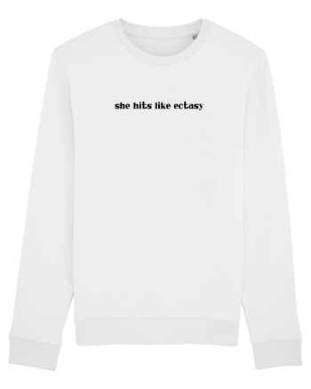 she hits like ectasy White