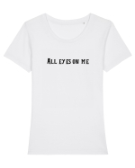 all eyes on me Tricou mânecă scurtă guler larg fitted Damă Expresser
