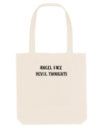 angel face devil thoughts Sacoșă textilă