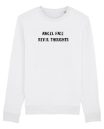 angel face devil thoughts Bluză mânecă lungă Unisex Rise