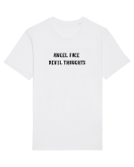 angel face devil thoughts Tricou mânecă scurtă Unisex Rocker