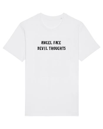 angel face devil thoughts White