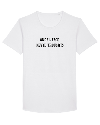 angel face devil thoughts White