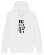 rich bitch energy only Hanorac cu fermoar Unisex Connector