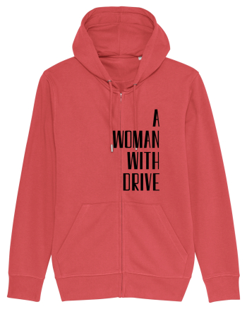 A WOMAN WITH DRIVE Carmine Red