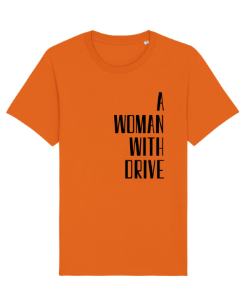 A WOMAN WITH DRIVE Bright Orange
