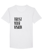 TRUST YOUR VISION Tricou mânecă scurtă guler larg Bărbat Skater