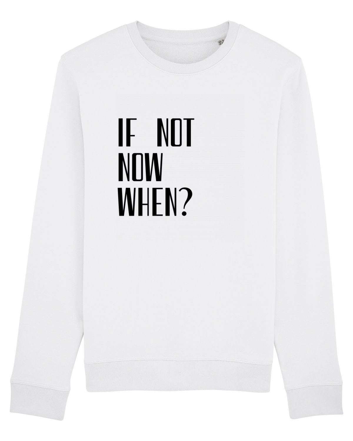 Bluză mânecă lungă Unisex Rise White