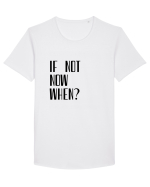 IF NOT NOW WHEN Tricou mânecă scurtă guler larg Bărbat Skater