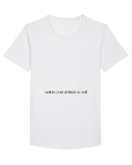 sanitize your attitude as well Tricou mânecă scurtă guler larg Bărbat Skater