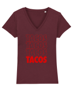 Tacos Tricou mânecă scurtă guler V Damă Evoker