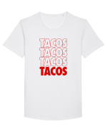 Tacos Tricou mânecă scurtă guler larg Bărbat Skater