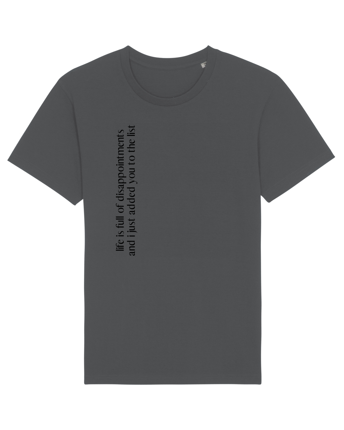 Tricou mânecă scurtă Unisex Rocker Anthracite