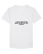 it must be hard... Tricou mânecă scurtă guler larg Bărbat Skater