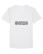maybe you should be eat... Tricou mânecă scurtă guler larg Bărbat Skater