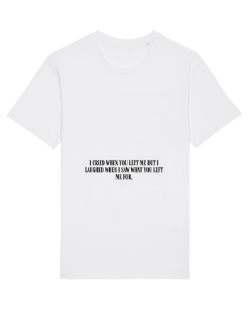i cried when you left... White