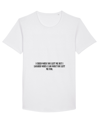 i cried when you left... White