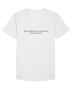 high standards... Tricou mânecă scurtă guler larg Bărbat Skater